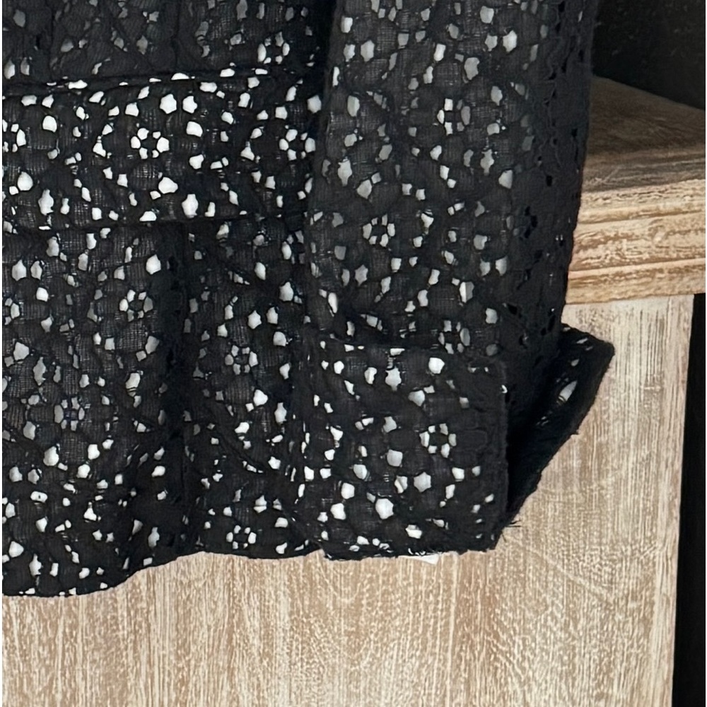 NWT - COLDWATER CREEK NOUVEAU BLACK EYELET JACKET (SIZE 4/6) - Picture 9 of 11
